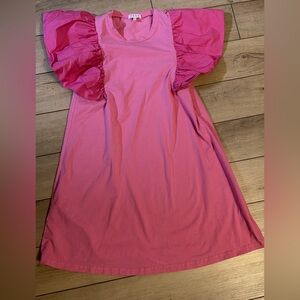 TCEC SMALL Pink Puff Sleeve Dress